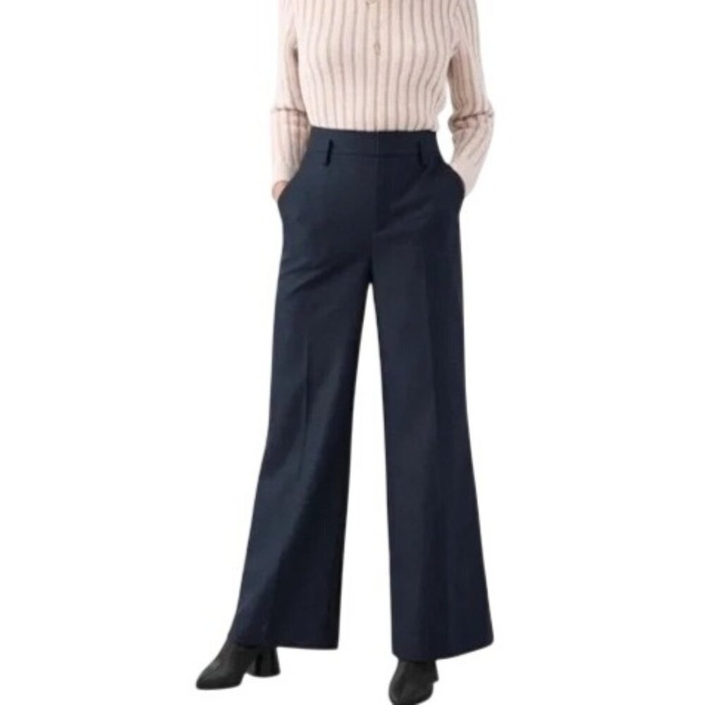 & Other Stories Paris Atelier Houndstooth Trousers‎ US 4 Blue